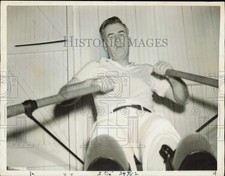 1941 Press Photo vice-presidente Henry Wallace usa máquina de remo na academia do Senado comprar usado  Enviando para Brazil