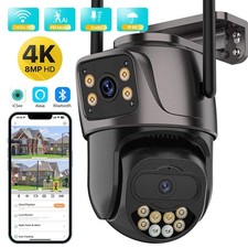 Usado, Outdoor Wireless Security IP Camera 4K 8MP HD Dual Lens External Wifi PTZ Camera comprar usado  Enviando para Brazil
