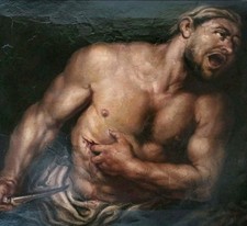 Antico dipinto olio usato  Visciano