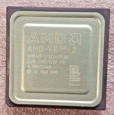 Vintage 1998 AMD K6-2/333AFR-66 soquete 7 CPU, 66MHz FSB, 2.2V, da eMachines comprar usado  Enviando para Brazil