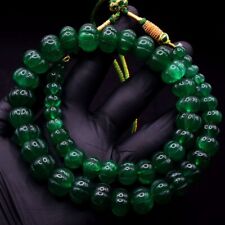 Colar de miçangas esculpido verde esmeralda forma redonda 556,00 cts joia VK 16 E635 comprar usado  Enviando para Brazil