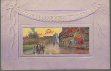 Relief waffle postcard d'occasion  Expédié en Belgium