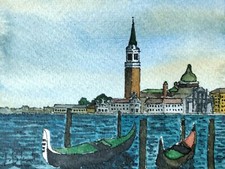 Riginal aquarell blick gebraucht kaufen  Düsseldorf