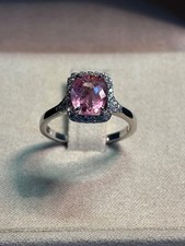 Anello zaffiro rosa usato  Milano