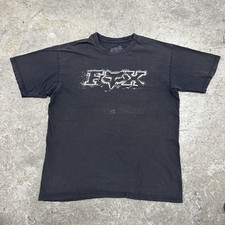 Usado, Camiseta de Skate Vintage Y2k FOX Racing Adulto Grande Preta Desbotada Manga Curta Rara comprar usado  Enviando para Brazil