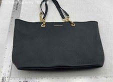 Bolsa tote Michael Kors feminina couro preto bolsos internos alça dupla comprar usado  Enviando para Brazil