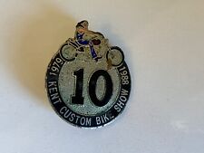 Broche emblema esmalte vintage 1979 1988 10 anos Kent personalizado show de bicicleta comprar usado  Enviando para Brazil