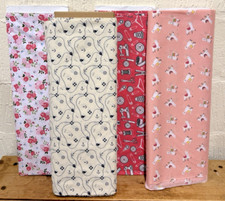 Patterned cotton fabric for sale  STAFFORD