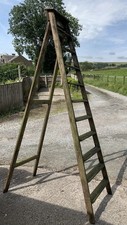 Tall wooden ladder for sale  OLDHAM