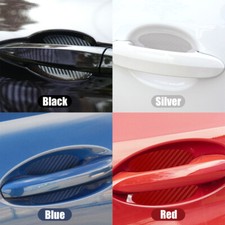 4x Acessórios adesivos anti-riscos protetor de maçaneta de porta de carro automático fibra de carbono comprar usado  Enviando para Brazil