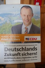 Wahlplakat cdu friedrich gebraucht kaufen  Leipzig