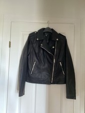 Faux leather biker for sale  EDINBURGH
