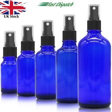 VIDRO AZUL Frasco de Spray ATOMIZADOR SPRAY Pulverizador de Névoa para Óleos Sanitizantes Perfume comprar usado  Enviando para Brazil