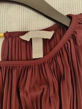 Burgundy pleated dress for sale  DUNDEE