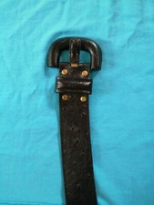 Vintage ledergürtel schwarz gebraucht kaufen  Steinenbronn