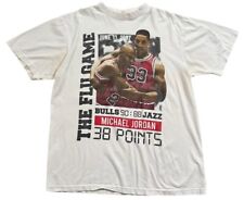 Camiseta Vintage The Flu Game Michael Jordan Branca (Tamanho XL) comprar usado  Enviando para Brazil