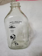 Vntg glass milk for sale  Milliken