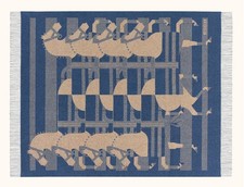 Hermes Rocabar Cobertor Azul Bege Cashmere Lã Sofá-cama Cadeira Autêntica Nova, usado comprar usado  Enviando para Brazil