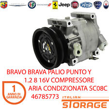 Compressor de ar condicionado Bravo Brava Palio Punto Y 1.2 8 16V SC08C 46785773 comprar usado  Enviando para Brazil