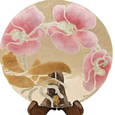 Antigo Sydenstricker Placa de Vidro Arte Fundida Orquídea Assinada 7" Feito Nos EUA Cottagecore comprar usado  Enviando para Brazil