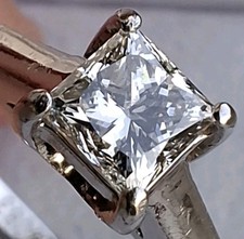 Palladium 0.56ct princess for sale  NEWENT