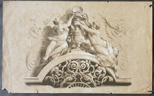Stampa antica litografia usato  Roma