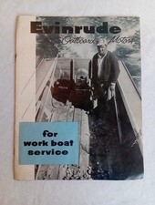 Raro Vintage Evinrude Outboard "Barco de Trabalho" Motor Revendedor Folheto de Vendas Catálogo comprar usado  Enviando para Brazil