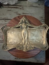 Artista assinado!! Bandeja de vaidade FRANCIS RENAUD Art Nouveau bronze antiga bugiganga comprar usado  Enviando para Brazil