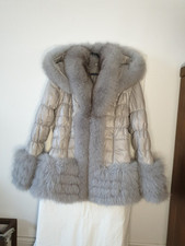 Real fur silver for sale  ROMFORD