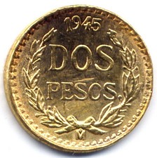 Mexico pesos 1945 usato  Milano