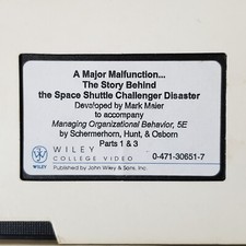 A Major Malfunction The Space Shuttle Challenger Disaster VHS Video NASA M Maier comprar usado A Major Malfunction The Space Shuttle Challenger Disaster VHS Video NASA M Maier comprar usado  Enviando para Brazil
