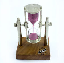 Mesa Top Temporizador Arena Cocina Jugar Juegos Vintage Plata Madera Base Gif comprar usado  Enviando para Brazil