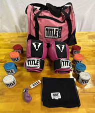 TÍTULO Club Boxing GEL Feminino Rosa e Preto Tamanho M, Bolsa de Ginástica, 8 Envoltórios e Mais em GC comprar usado  Enviando para Brazil
