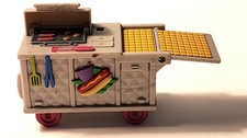 RARO! CARRINHO DE CACHORRO-QUENTE PARA CASA DE BONECAS PESCADOR VENDA DE RUA DOCE RUA AMOROSA FAM, usado comprar usado  Enviando para Brazil