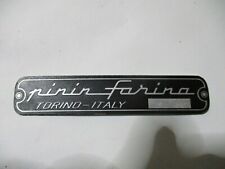 Schild typenschild pininfarina gebraucht kaufen  Deutschland