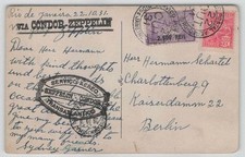Zeppelin postkarte südamerika gebraucht kaufen  Sögel
