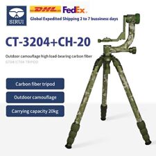 Usado, Tripé aberto Sirui CT3204 camuflado externo fibra de carbono CH20 cabeça cardan resistente comprar usado  Enviando para Brazil