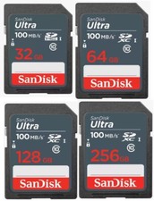 Cartão SanDisk Ultra SD 32GB 64GB 128GB 256GB SDHC SDXC classe 10 UHS-I 4 câmeras comprar usado  Enviando para Brazil