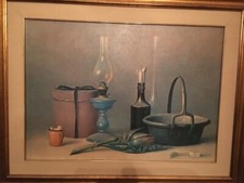 Quadro olio tela usato  Genova