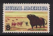 Scott 1504- América Rural, Angus Cattle- MNH 8c 1973- selo de hortelã não utilizado comprar usado  Enviando para Brazil