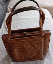 Vintage handtasche krokodilled gebraucht kaufen  Nußloch