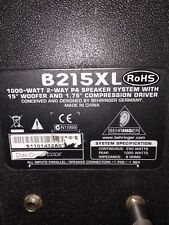 Behringer b215xl way for sale  Parkersburg