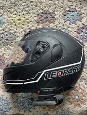Leopard motorcycle helmet for sale  KEIGHLEY