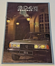 Brochure peugeot 604 d'occasion  Quarré-les-Tombes