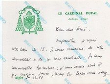Autografo cardinal duval usato  Rosignano Marittimo
