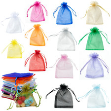 50 sacos de organza (10X5 cores diferentes) 9cm x 12cm comprar usado  Enviando para Brazil