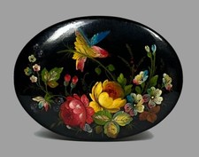 Caixa de laca russa vintage Fedoskino pássaro e flores (023) comprar usado Caixa de laca russa vintage Fedoskino pássaro e flores (023) comprar usado  Enviando para Brazil