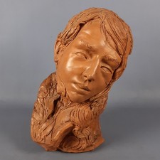 Scultura busto terracotta usato  Inverigo