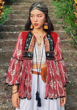 Zara red embroidered for sale  UK