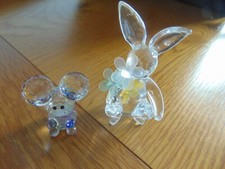 Crystal hare flowers for sale  NEWTON AYCLIFFE